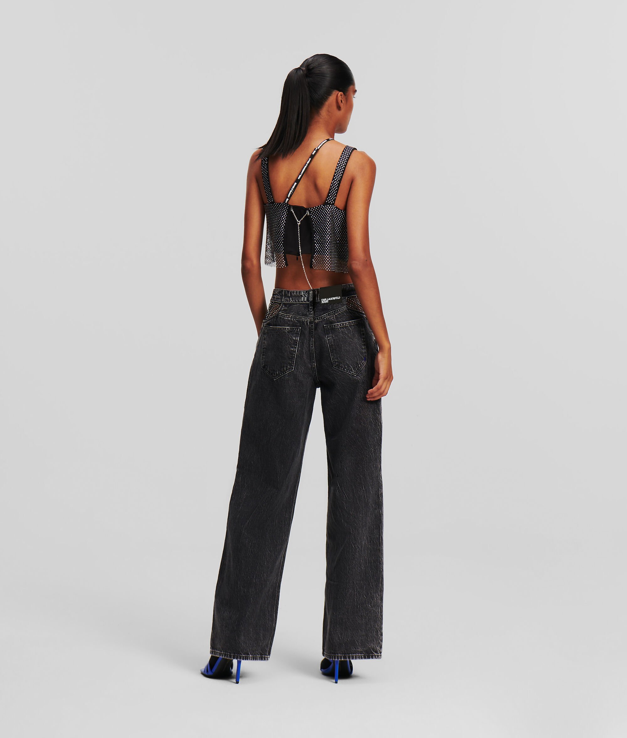 (image for) Ingenious KLJ CHAIN MAIL MID-RISE RELAXED JEANS